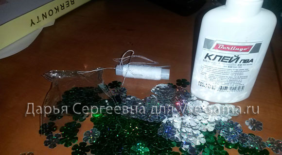 Ёлка из помпонов от Дарья Сергеевна-8