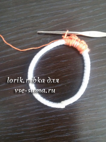 обвязываем резинку обвязываем резинку
