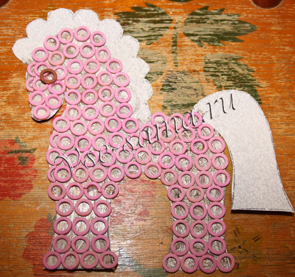 Мастер-класс - Лошадка из макарон-6