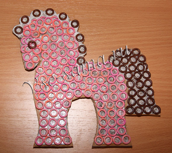 Мастер-класс - Лошадка из макарон-7