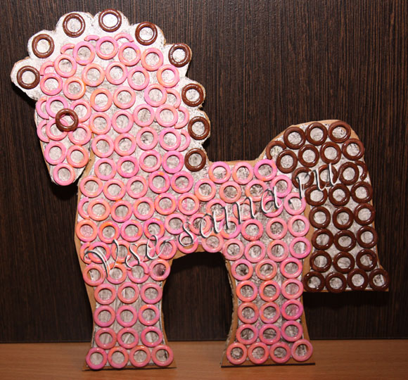 Мастер-класс - Лошадка из макарон-8