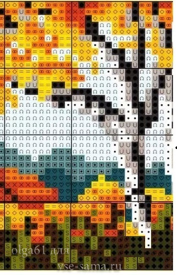 схема осеннего мотива схема осеннего мотива