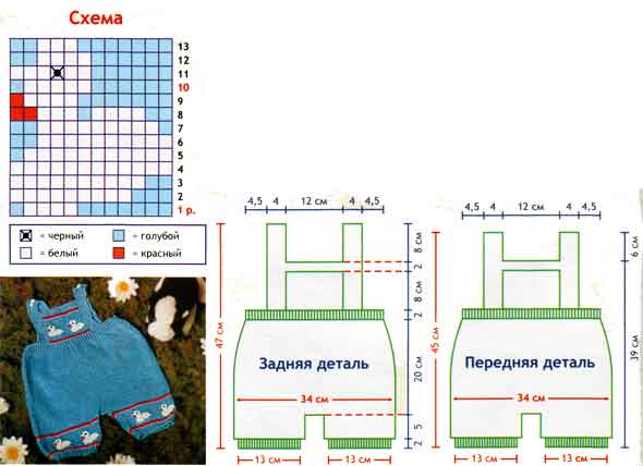 схема для синего комбинезона схема для синего комбинезона