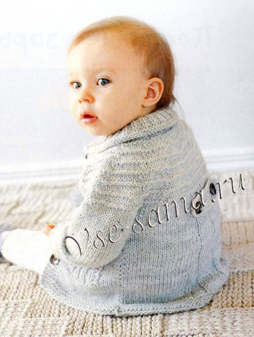 Серая кофточка для малышки, фото 2 Серая кофточка для малышки, фото 2