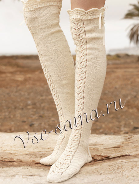 Высокие гольфы «Рококо», фото Высокие гольфы «Рококо», фото