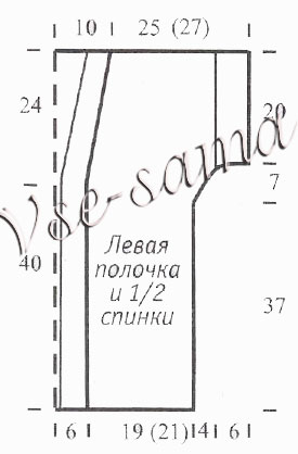 Выкройка для вязания жакета - бохо-шик Выкройка для вязания жакета - бохо-шик