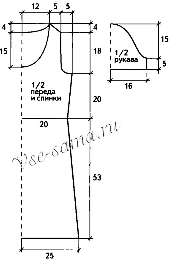 Льняное платье с цветочками, выкройка Льняное платье с цветочками, выкройка