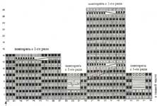 Пуловер коралловый, схема 1 Пуловер коралловый, схема 1