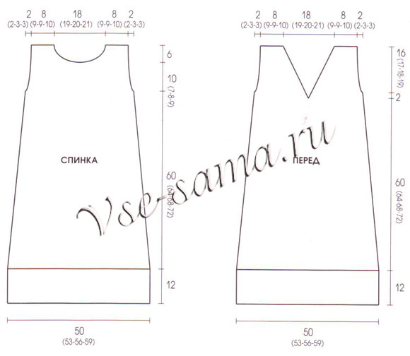 Розовое платье с воланами, выкройка