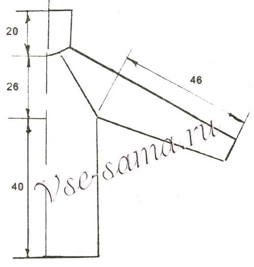 Выкройка для вязания свитера без швов