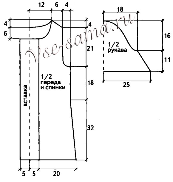 Темно-синее платье с косами, выкройка Темно-синее платье с косами, выкройка