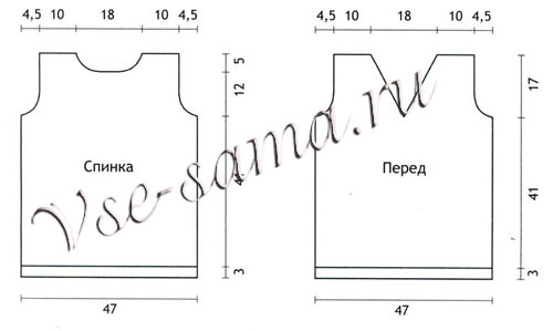 Топ - Узелок по-гречески, выкройка