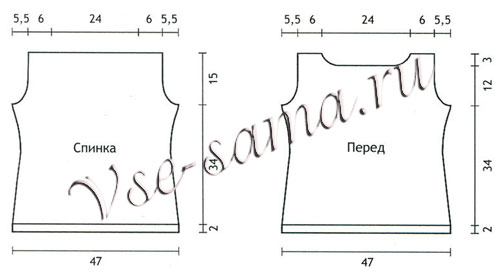 Топ - Восточный колорит, выкройка