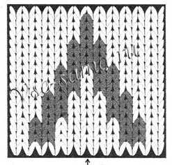 Варежки в этническом стиле, схема