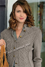 Жакет с фантазийным узором