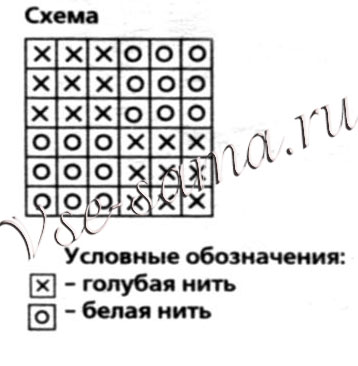 Носки с вышивкой Цветочная поляна, схема