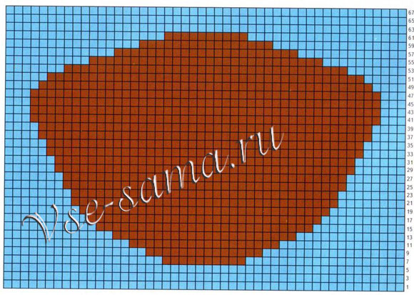 Подушка Мишутка, схема