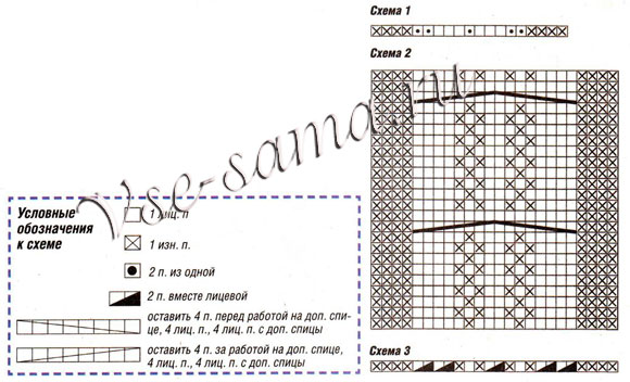 Повязка с косой