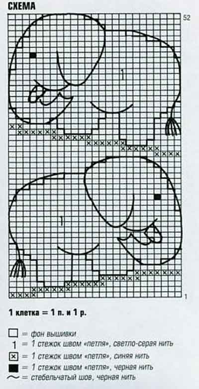 схема схема вязания детских носков