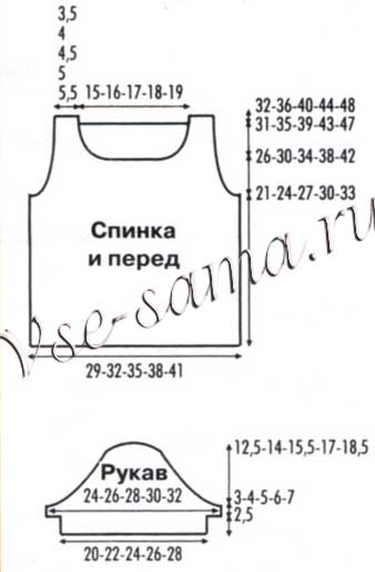 Джемпер и косынка - Журавушка,, выкройка
