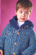 Жакет из толстой пряжи