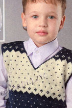 Жилет с жаккардовым узором