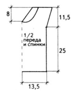 Жилет в полоску для малыша, выкройка