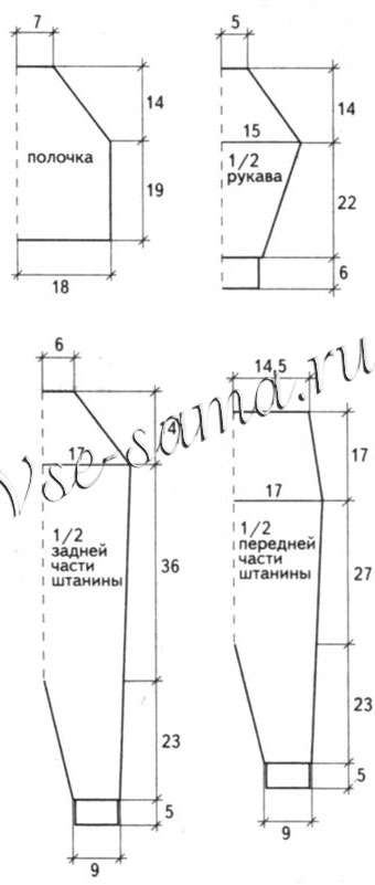 Комбинезон Чертенок, выкройка