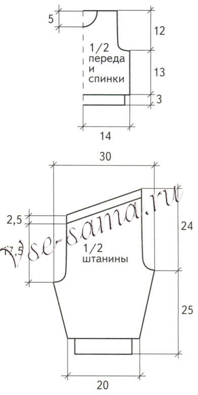 Костюм Панда, выкройка