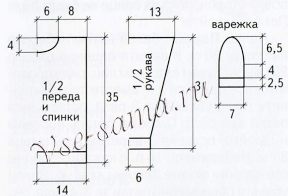 Костюм Паучка спицами, выкройка
