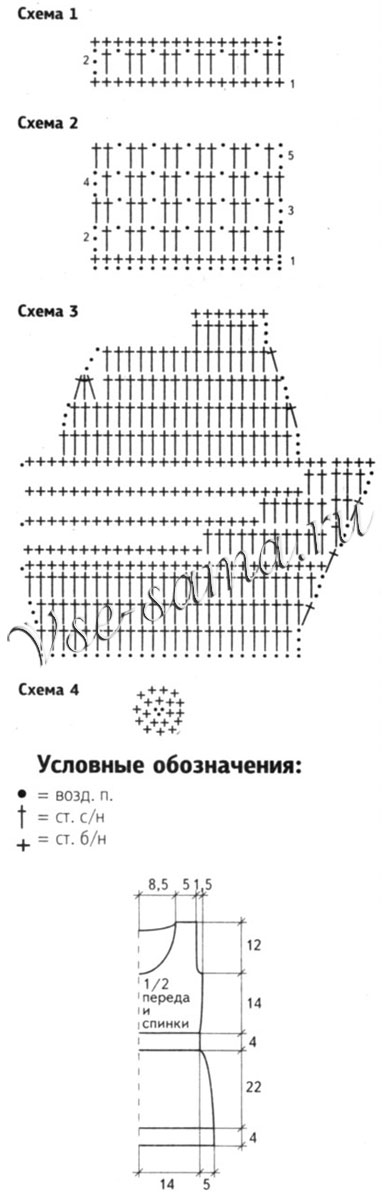 Платье с корабликом, схема