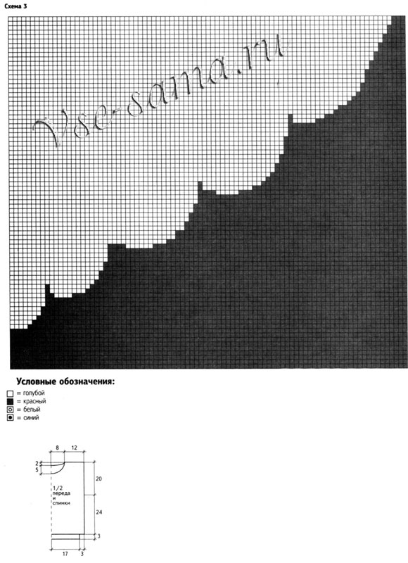 Пуловер морские мотивы, 2