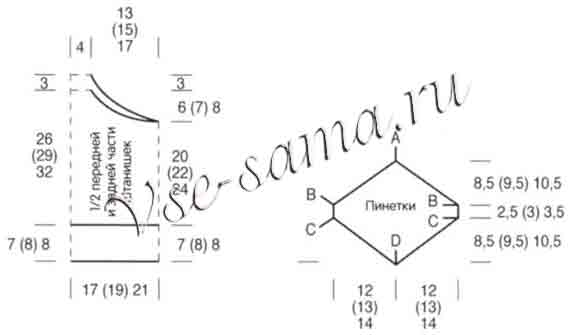 Штанишки, пинетки, шапочка, выкройка
