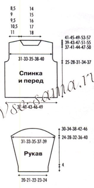 Джемпер - Веселый ветер, выкройка