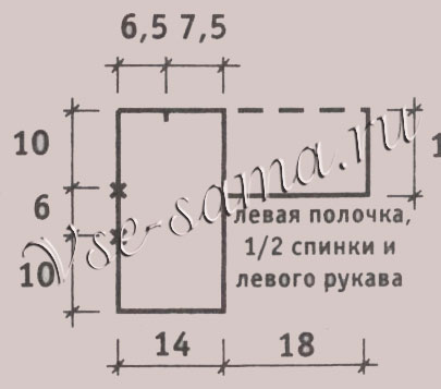Жакет на завязках, выкройка Жакет на завязках, выкройка