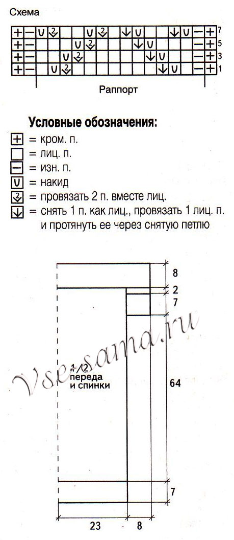 Бежевое платье спицами