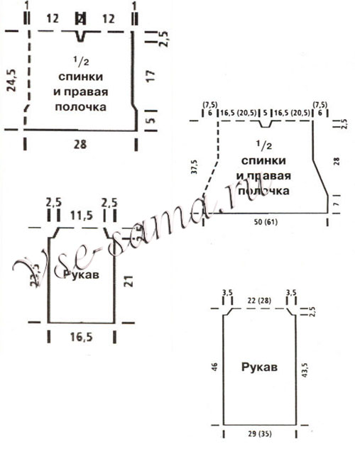 Детский и женский жакеты - Ретро-фантазия, 2