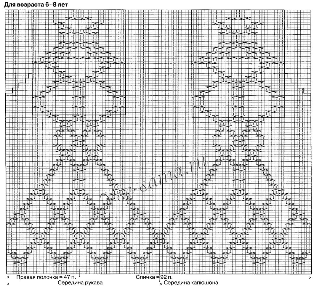 Жакет с капюшоном - Лилия, схема Жакет с капюшоном - Лилия, схема