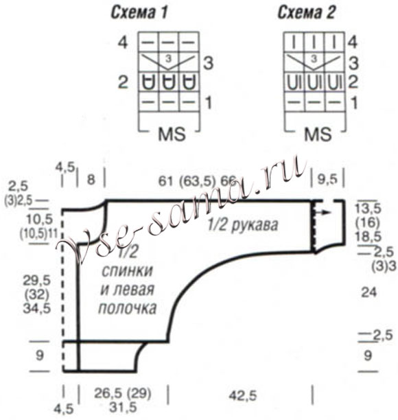 Жакет с рукавами летучая мышь и шапка, выкройка