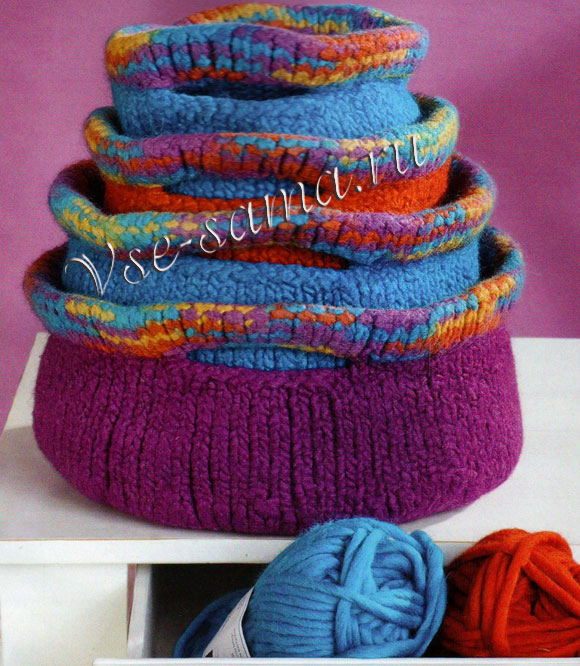 Разноцветные нарядные корзинки, 2