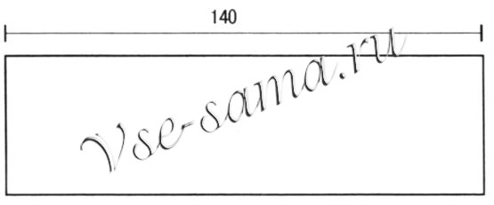 Шаль фантазийная, выкройка