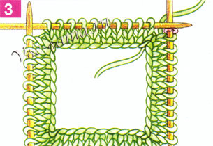 способ вязания по кругу, 3