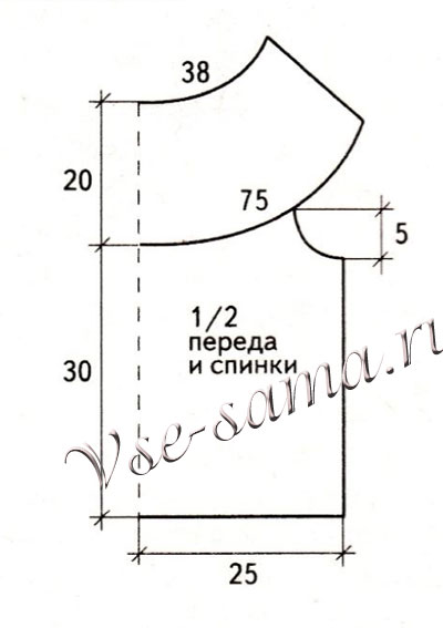 Выкройка для блузки Выкройка для блузки