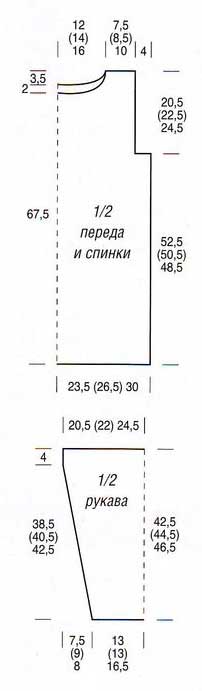 Выкройка для ажурной туники Выкройка для ажурной туники