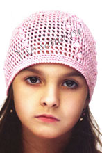 Шапочка крючком с шишечками