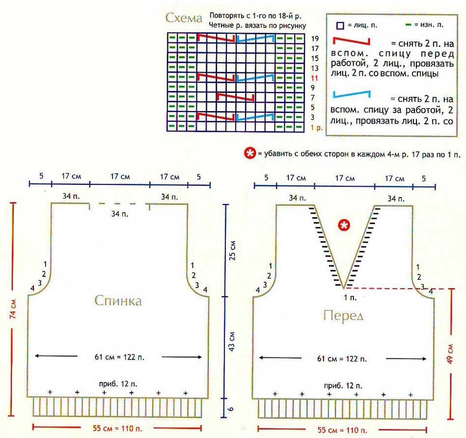 Схема и выкройка для вязания изысканной бежевой безрукавки для мужчины Схема и выкройка для вязания изысканной бежевой безрукавки для мужчины