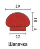 Красные шапочка и шарф, выкройка
