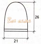 Схема - выкройка для шапочки