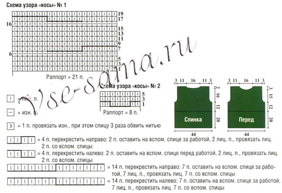 Зелёный жилет, схема