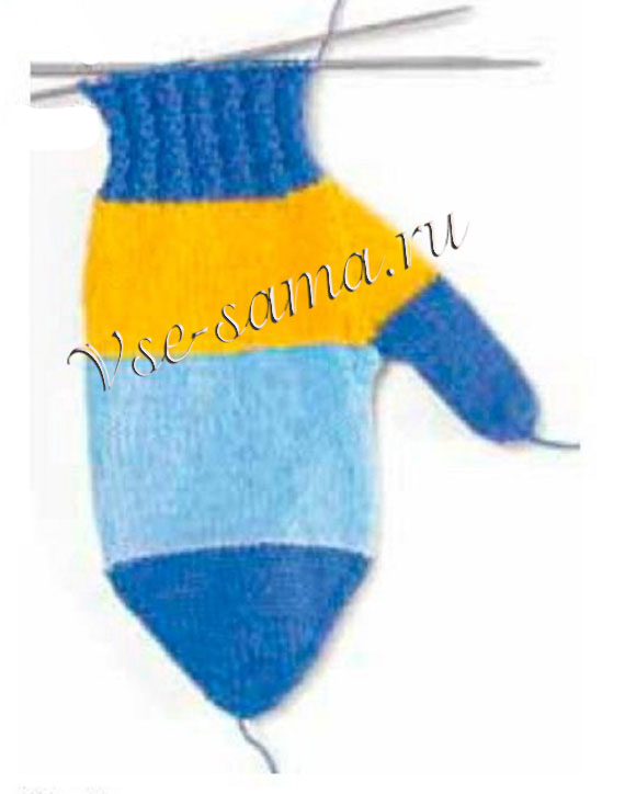 Базовый курс вязания варежек, фото-4